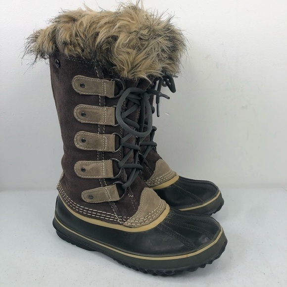 Sorel Joan Of Arc Arctic Rubber Suede Winter Boots - Picture 6 of 11